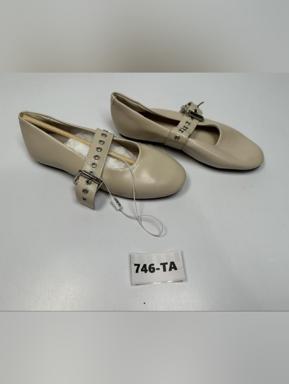 ZARA KIDS Beige Mary Jane Flats with Buckle Strap